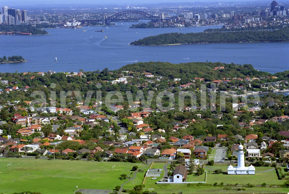 Aerial Image of Macquarie Lighthouse to Sydney Harbour