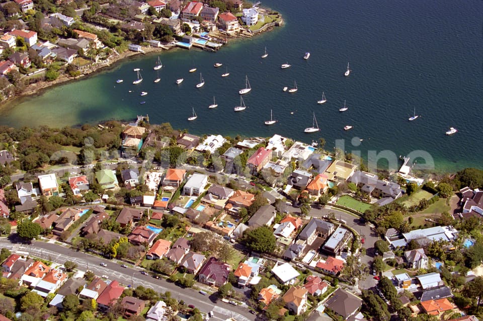 Aerial Image of Looking west over The Crescent and Parsley Bay