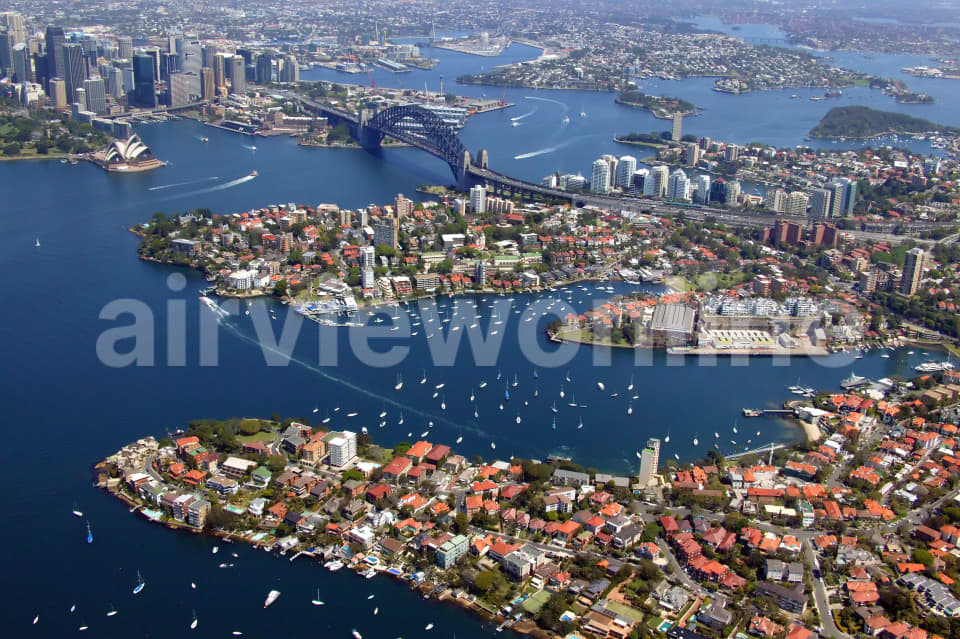 Aerial Image of Kirribilli and Harbour