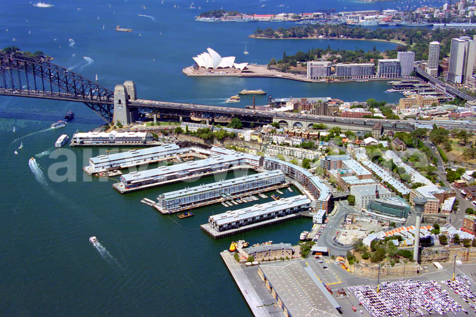 Aerial Image of Walsh Bay to the Opera House