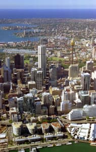 Aerial Image of PORTRAIT KING STREET WHARF TO SYDNEY CITY