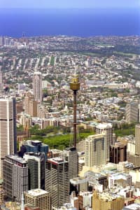 Aerial Image of PORTRAIT ACROSS SYDNEY TO THE OCEAN.