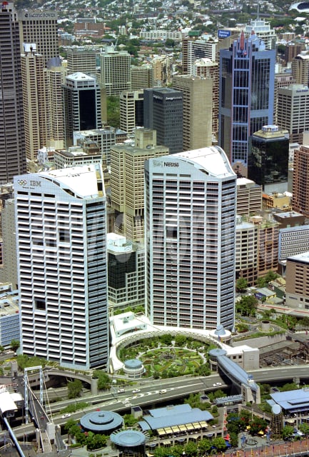Aerial Image of IBM and Nestle Twin Towers in Sussex St