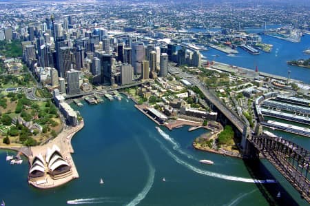 Aerial Image of SOUTH ACROSS THE OPERA HOUSE