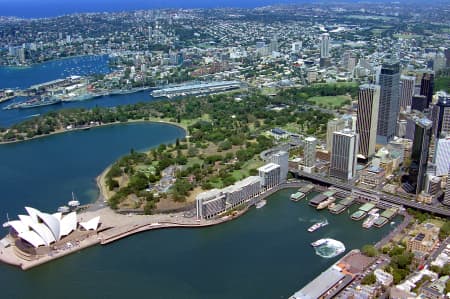 Aerial Image of SOUTH EAST OVER CIRCULAR QUAY