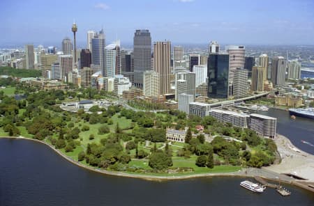 Aerial Image of ROYAL BOTANIC GARDENS AND SYDNEY CITY