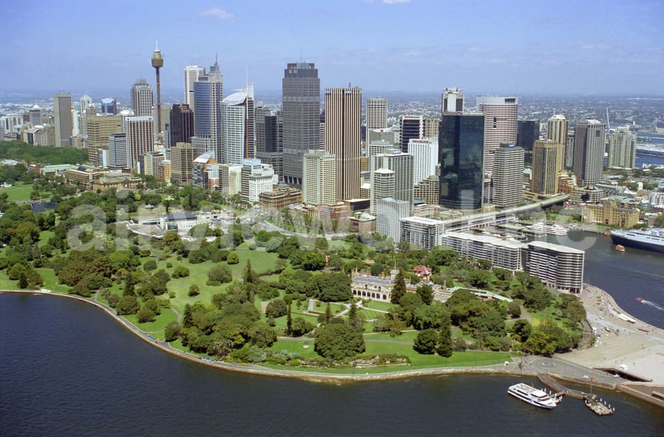 Aerial Image of Royal Botanic Gardens and Sydney City