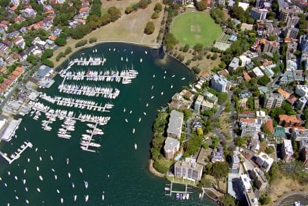 Aerial Image of RUSHCUTTERS BAY