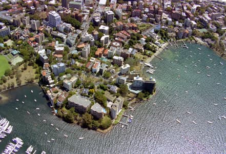 Aerial Image of RUSHCUTTERS BAY