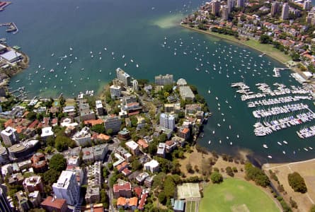 Aerial Image of RUSHCUTTERS BAY