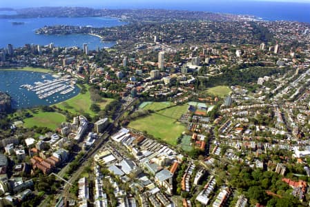 Aerial Image of LOOKING EAST OVER RUSHCUTTERS BAY