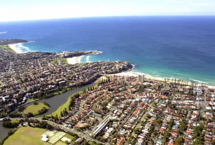 Aerial Image of VIEW NORTH EAST FROM MANLY
