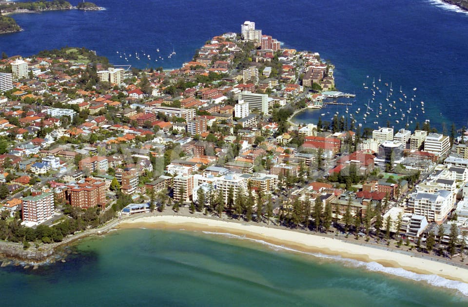 Aerial Image of Over Manly to Sydney Harbour