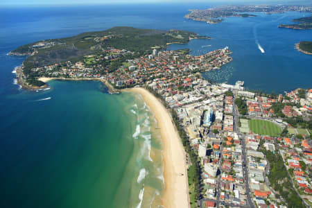 Aerial Image of MANLY BEACH TO NORTH HEAD AND SYDNEY HEADS