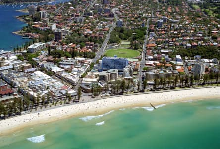 Aerial Image of MANLY BEACH TO THE CORSO