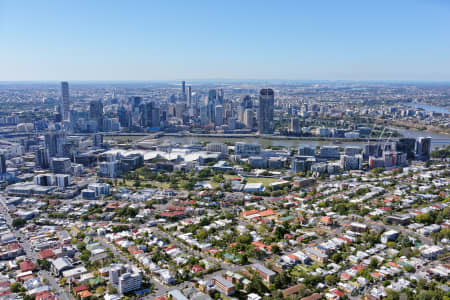 Aerial Image of SOUTH BRISBANE LOOKING NORTH-EAST