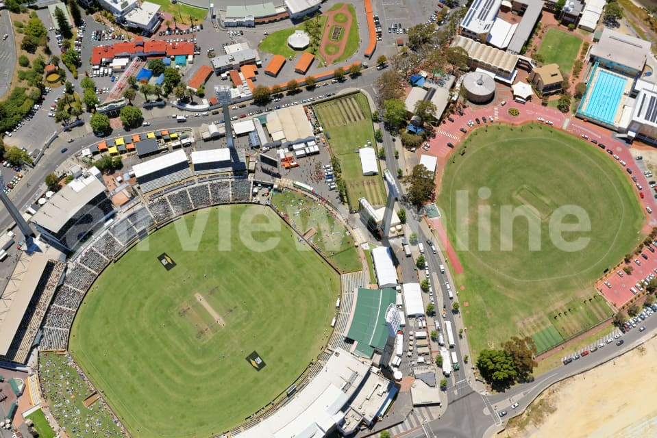 Aerial Image of Looking Down On The WACA Ground