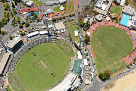 Aerial Image of LOOKING DOWN ON THE WACA GROUND