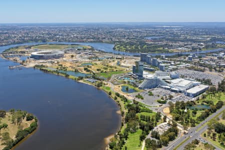 Aerial Image of BURSWOOD LOOKING NORTH-EAST