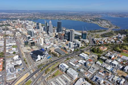 Aerial Image of PERTH CBD FROM THE NORTH-WEST