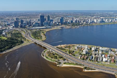 Aerial Image of SOUTH PERTH LOOKING NORTH-WEST