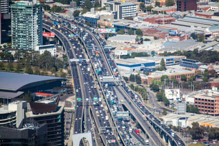 Aerial Image of WEST GATE FREEWAY DOCKLANDS