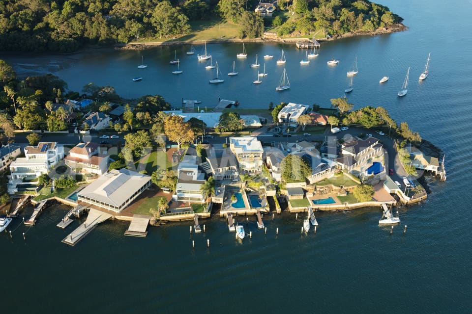Aerial Image of Gladesville At Dusk