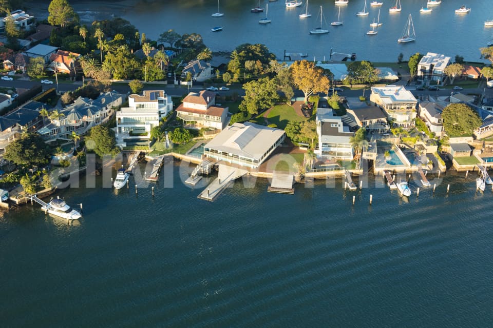 Aerial Image of Gladesville At Dusk