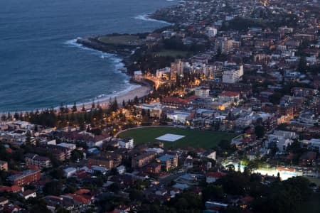Aerial Image of COOGEE AT NIGHT