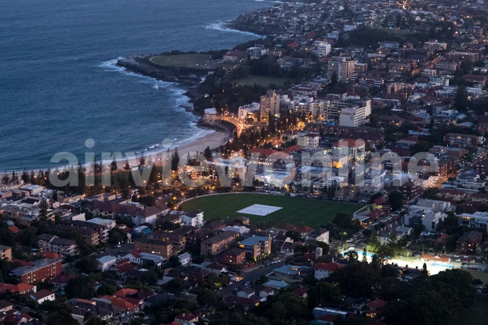 Aerial Image of Coogee At Night