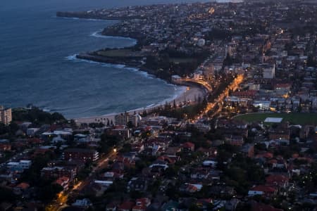Aerial Image of COOGEE AT NIGHT