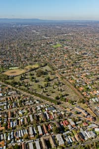 Aerial Image of BOROONDARA GENERAL CEMETARY, LOOKING EAST
