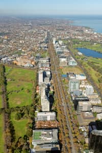 Aerial Image of ST KILDA ROAD LOOKING SOUTH