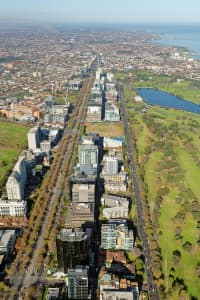 Aerial Image of ST KILDA ROAD LOOKING SOUTH