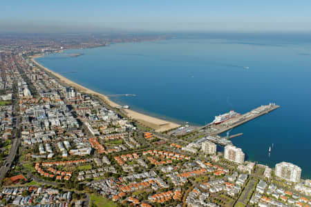 Aerial Image of PORT MELBOURNE LOOKING SOUTH-EAST