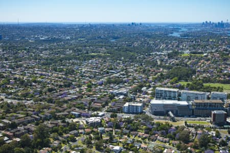 Aerial Image of TOP RYDE SHOPPING CENTRE AND SURROUNDS