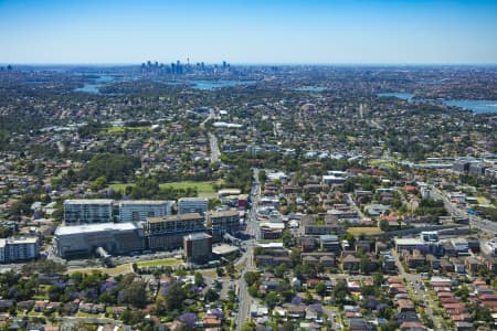 Aerial Image of TOP RYDE SHOPPING CENTRE AND SURROUNDS