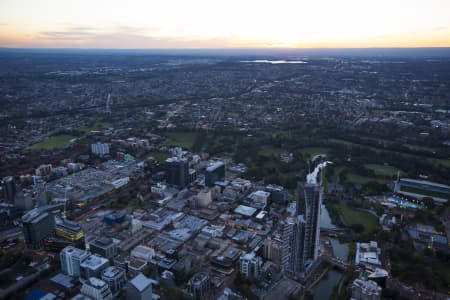 Aerial Image of PARRAMATTA DUSK