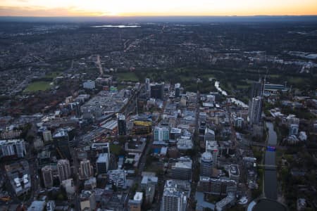 Aerial Image of PARRAMATTA DUSK