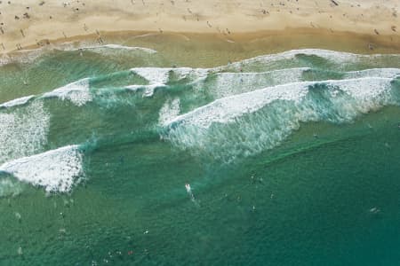 Aerial Image of SURFING SERIES - BONDI BEACH