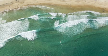 Aerial Image of SURFING SERIES - BONDI BEACH
