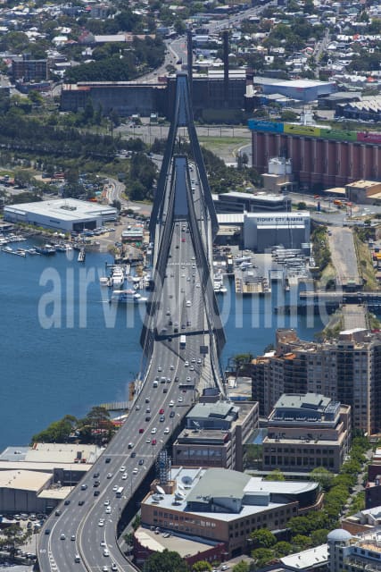 Aerial Image of Anzac Bridge