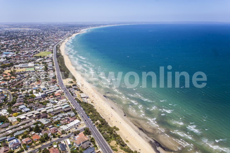 Aerial Image of Mentone Beach Melbourne
