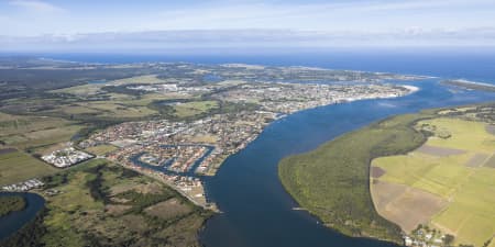 Aerial Image of AERIAL PHOTO BALLINA NSW