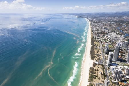 Aerial Image of LARGE ALGAL BLOOM ON THE GOLD COAST