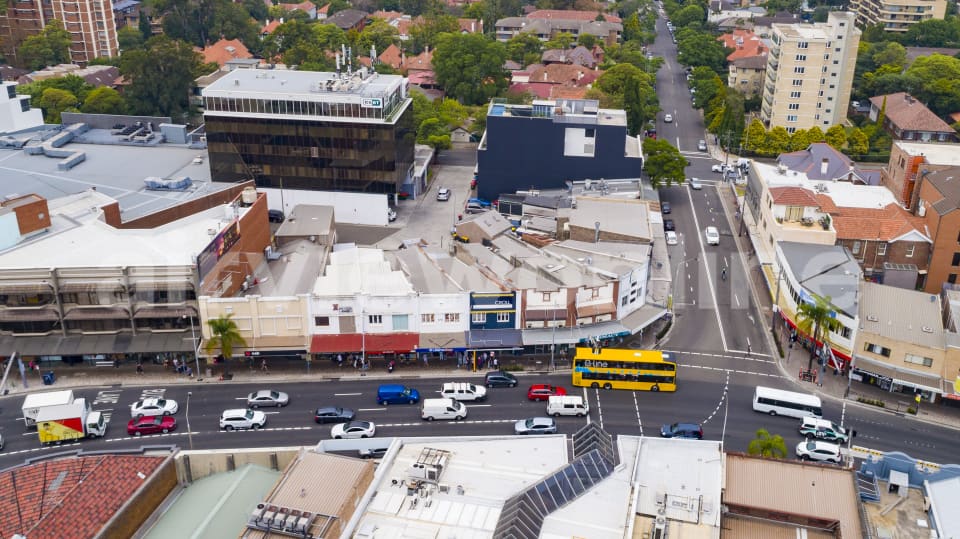 Aerial Image of Neutral Bay Shops