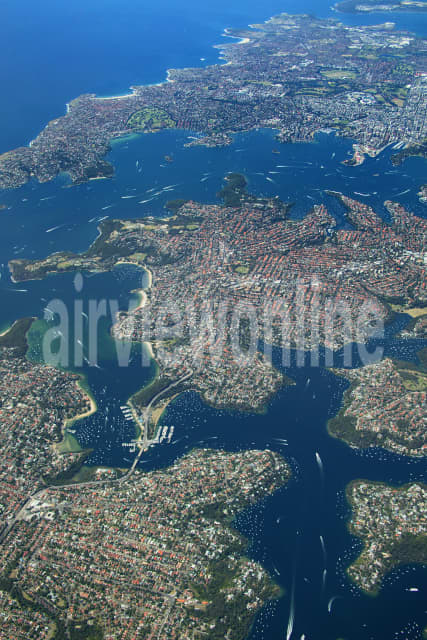 Aerial Image of High Altitude of Sydney