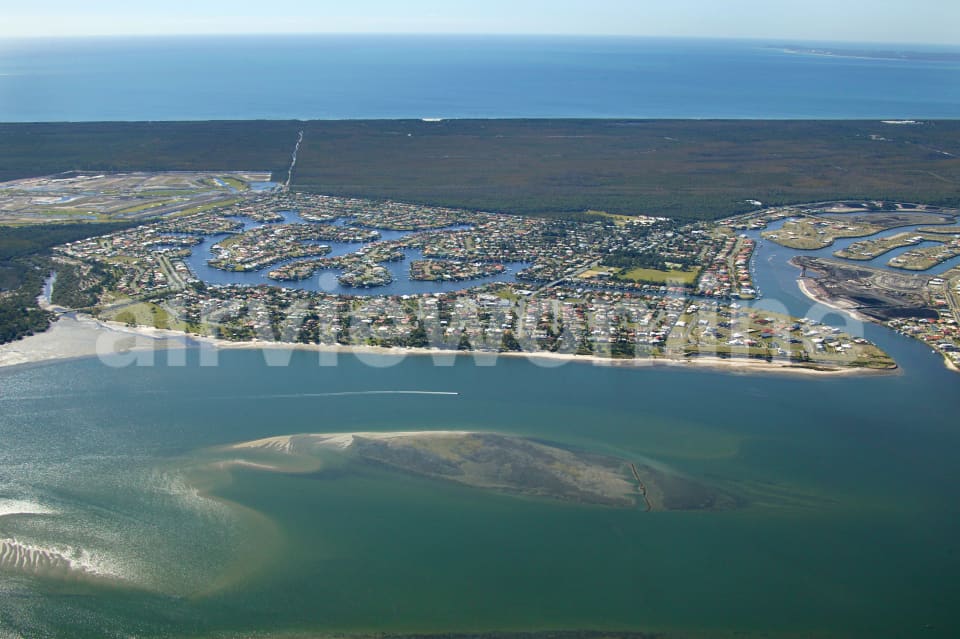 Aerial Image of Bribie Island Suburb of Banksia Beach