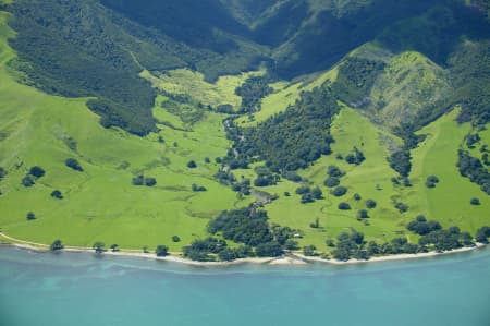 Aerial Image of VALLEY IN COROMANDEL PENINSULA.