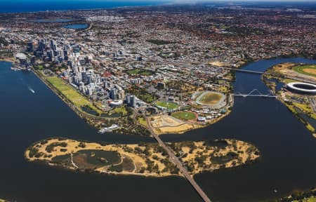 Aerial Image of EAST PERTH